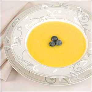 High Resolution Digital Photography of mango soup by Dynamic Digital Advertising