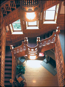 Digital Photo Enhancement of Staircase Shot On-Location