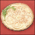 Digital Photography of Onion Cheese Tart