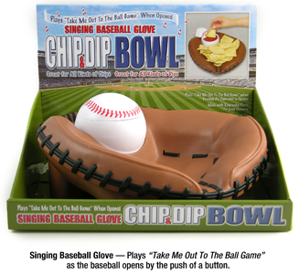 Rock Concepts football glove chip bowl