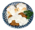 Traditional photography of Country Fried Steak - Food photography