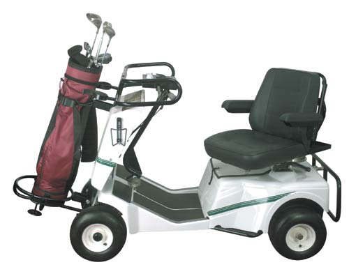 Commercial Digital photography of Golf Xpress single user golf cart - product photography