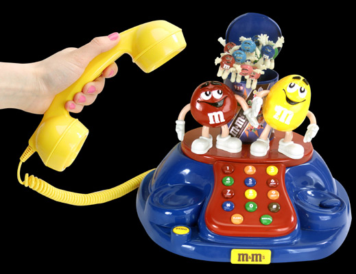 Digital photography of M&M telephone product - Product photography