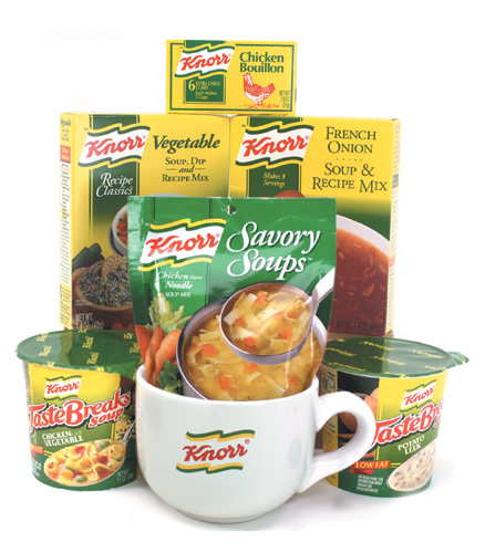Digital commerical photography of Knorr soups - Product photography